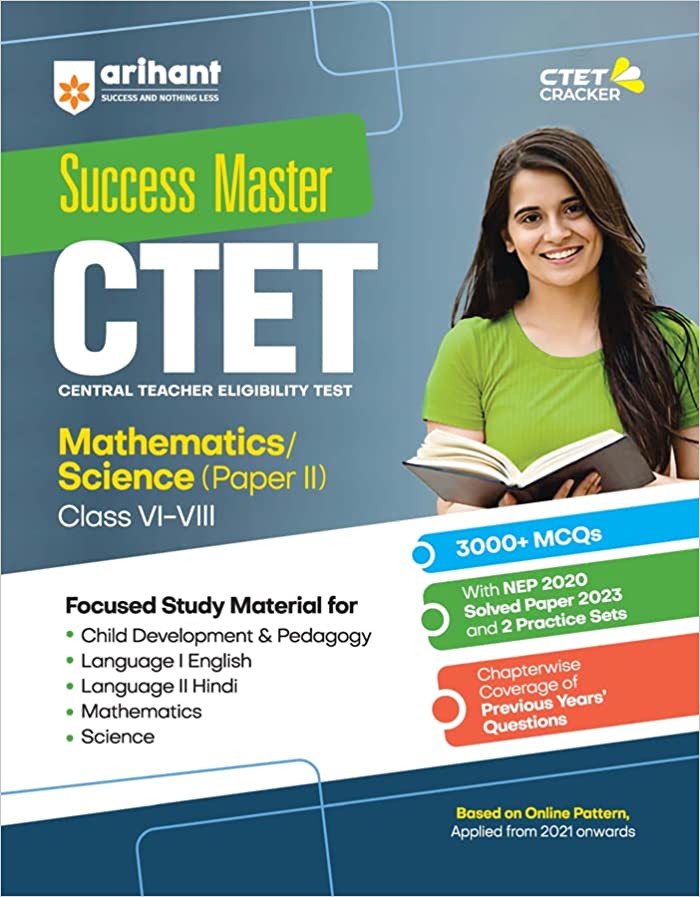 Arihant CTET Success Master Mathematics & Science Paper 2 for Class 6 to 8